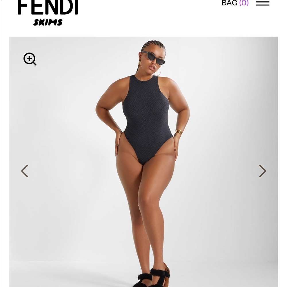 Fendi skims black bodysuit